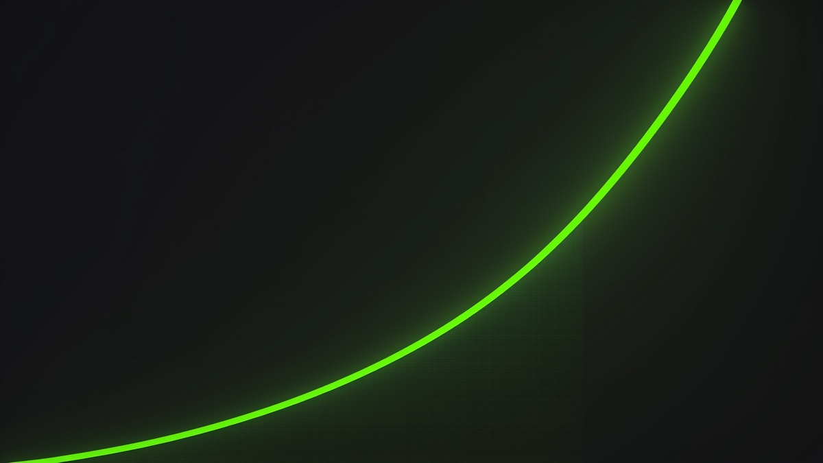 Chart showing price rising